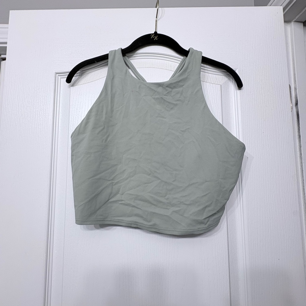 Athleta Sage Green Crop Top